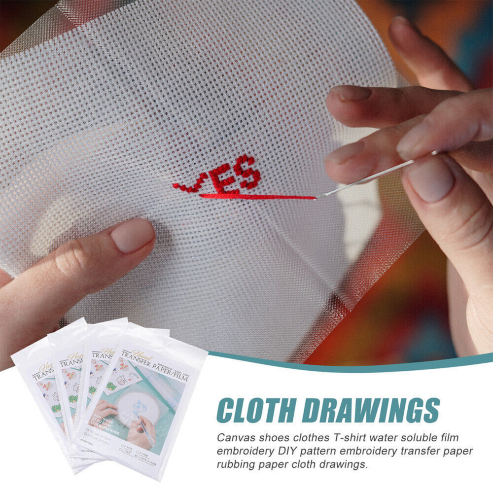 Embroidery Tracing Paper Water-Soluble Easy Fast Creating Trace Paper for  Drawing Sewing Patterns 